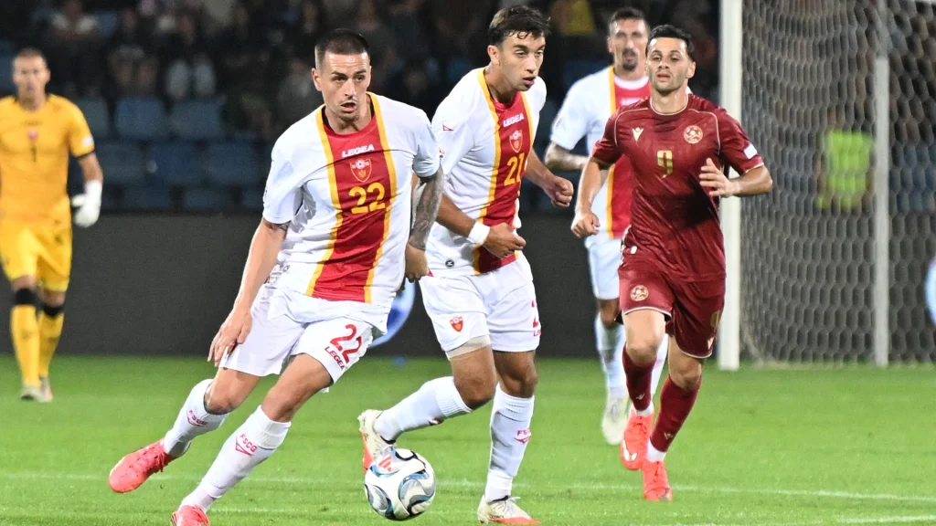 Aleksa Latković entrega otro gol de la victoria en el último momento y Montenegro vence a Armenia 3-2